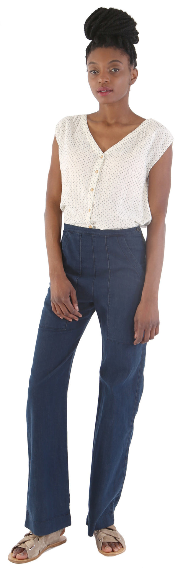Des Petits Hauts Kanel Reversible Blouse Top