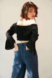 Kimchi Blue Urban Outfitters Kimora Smocked Top
