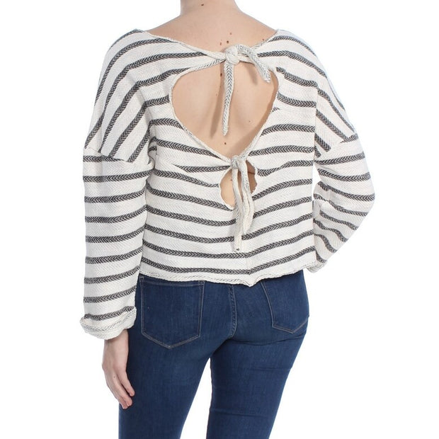 Lucky Brand Womens Striped Crop Top