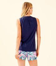 Lilly Pulitzer Solid Essie Blouse Tank Top