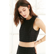 Cooperative Urban Outfitters Marsha Eyelet Crop Top S 4