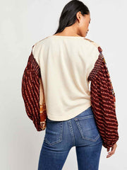 Free People Light Magic Henley Blouse Top