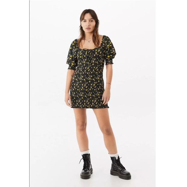 Urban Outfitters UO Ditsy Floral Smocked Mini Dress S