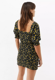 Urban Outfitters UO Ditsy Floral Smocked Mini Dress S