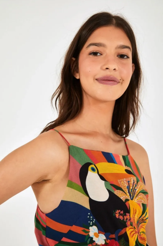 Farm Rio Anthropologie Regatta Wonder From Toucan Cami Blouse Top