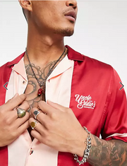 ASOS DESIGN Men's Bowling Buttondown Shirt S