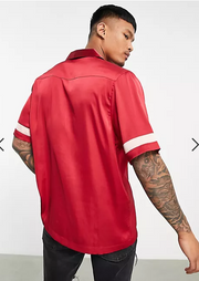ASOS DESIGN Men's Bowling Buttondown Shirt S