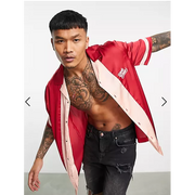 ASOS DESIGN Men's Bowling Buttondown Shirt S