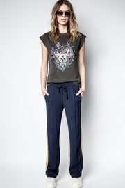 Zadig & Voltaire Weny Compo Skull Strass Tank Top