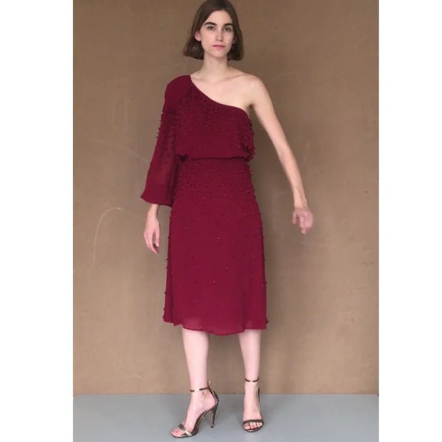 Hoss Intropia Anthropologie Beaded Top & Skirt Set M