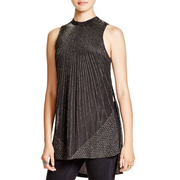 Free People One In A Million Tunic Top Embellished Black