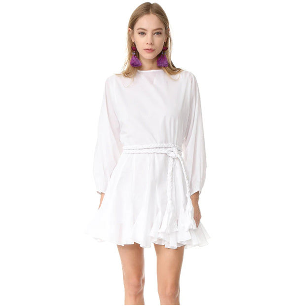 Rhode Ella Resort Solid Mini Dress L