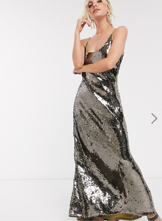 ASOS DESIGN Petite Cami Embellished Maxi Dress