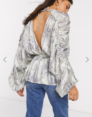 ASOS DESIGN Floral Printed Blouse Top S-6