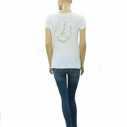 Zadig & Voltaire Story Ashnet Fishnet White T-Shirt Top