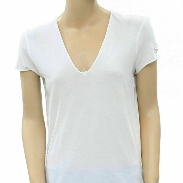 Zadig & Voltaire Story Ashnet Fishnet White T-Shirt Top