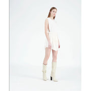 IRO Pabey Near White Mini Skirt