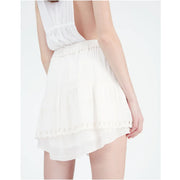 IRO Pabey Near White Mini Skirt