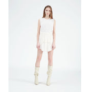IRO Pabey Near White Mini Skirt