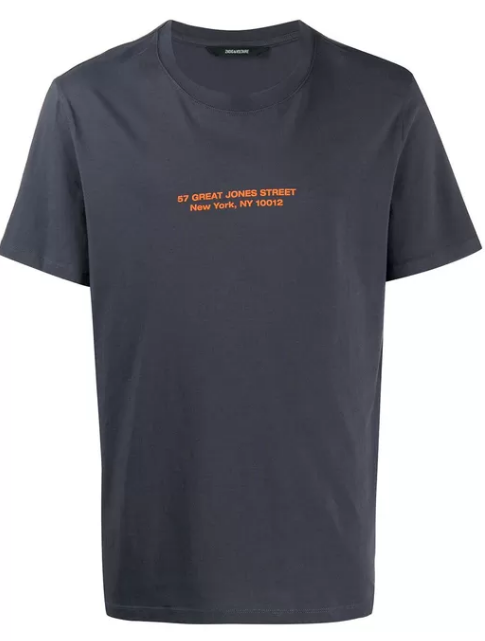 Zadig & Voltaire Men's Address Print Short Sleeve T-Shirt M