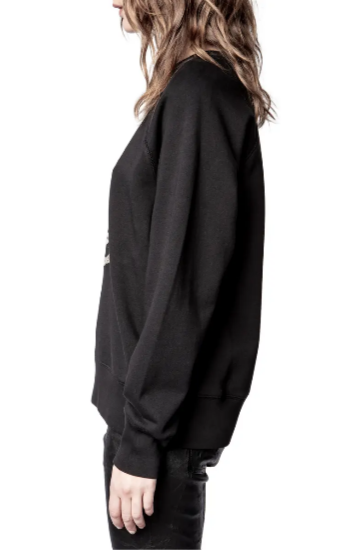 Zadig & Voltaire Upper Brode Skull Sweatshirt Pullover Top