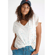 Pilcro And The Letterpress Anthropologie Zuly Paint-Splattered Tee Top
