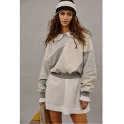 Free People We The Free Touch Of Grey Cropped Pullover Top