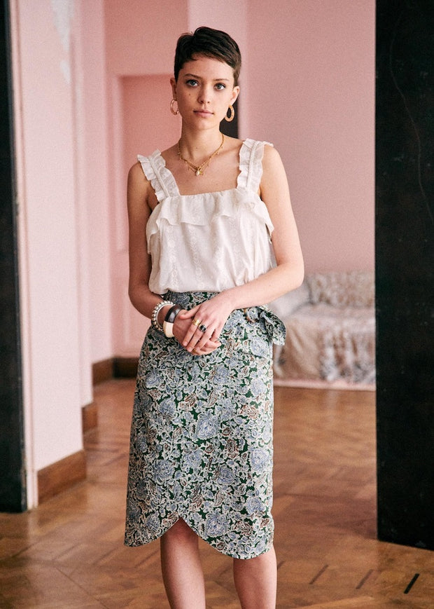 Sezane Paris Hermine Blouse Top