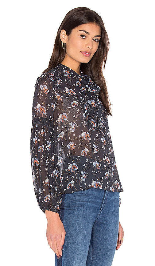 Ulla Johnson Mimi Floral Printed Blouse Top S-4 NWT