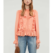 HappyXNature Kate Hudson Lark Floral Embroidery Blouse Top M