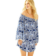 Lilly Pulitzer Nita Off The Shoulder Cover-up Mini Dress XXS