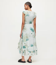 All Saints Dela Ngaru Midi Dress S 4