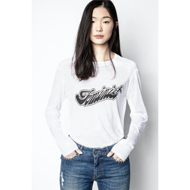 Zadig & Voltaire Tunisien Ericka Feminist T-Shirt Top