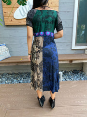 Desigual Retro Printed Midi Dress M US