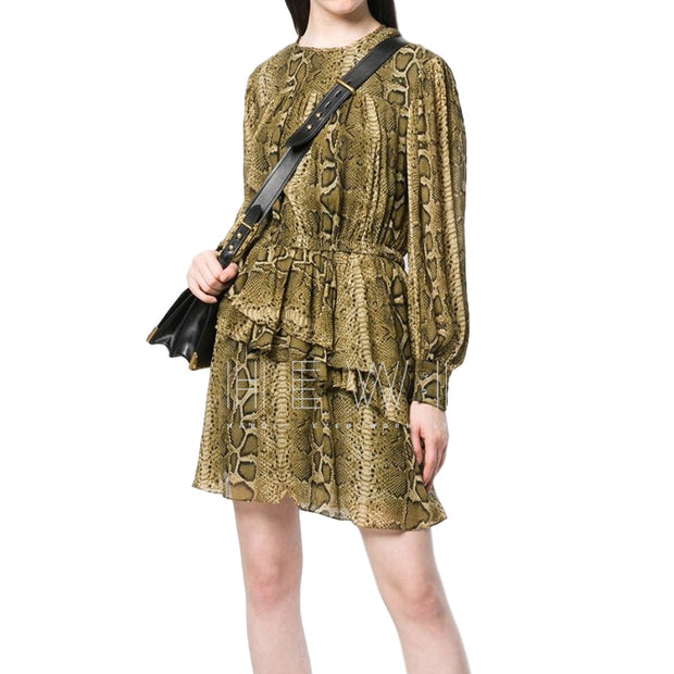Isabel Marant Etoile Java Python Print Mini A-Line Dress