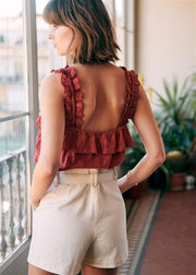 Sezane Paris Hermine Blouse Top