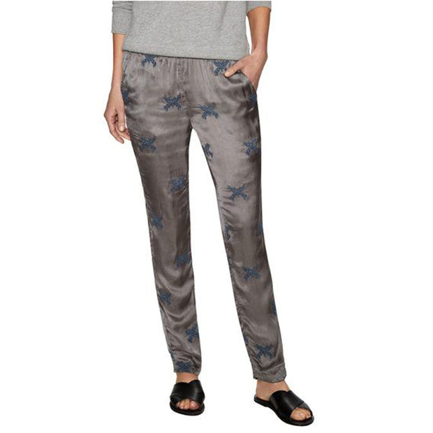 Zadig & Voltaire Pale Brod Embroidered Gray Skinny Pants S