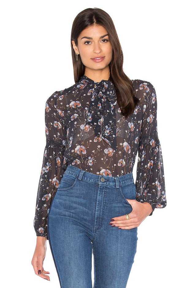 Ulla Johnson Mimi Floral Printed Blouse Top S-4 NWT