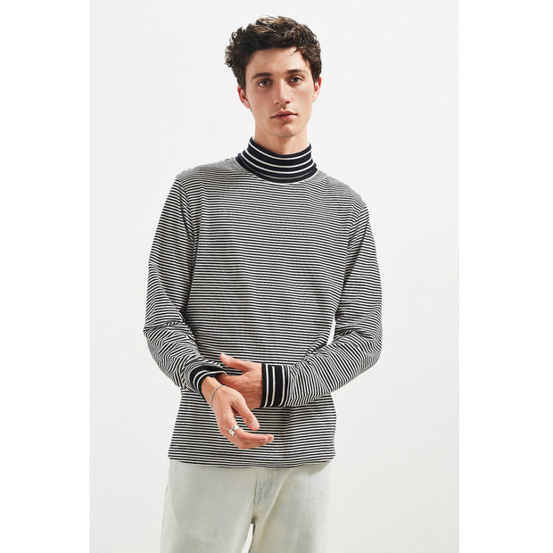 Urban Outfitters Men's Striped Turtleneck Long Sleeve T-Shirt XL