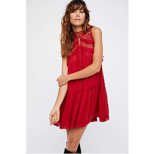 Free People Fp One Ma Jolie Ruffle Mini Dress