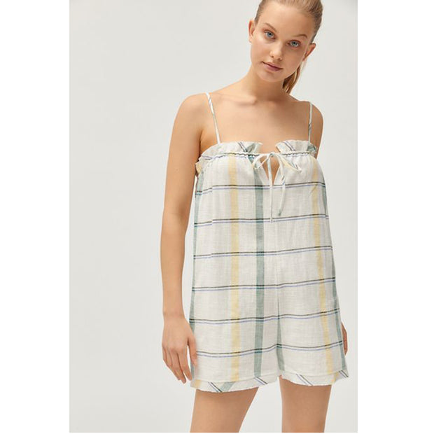Urban Outfitters UO Lacey Shapeless Striped Playsuit Romper L