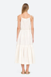 Sea New York Willa Smocked Maxi Long Dress S