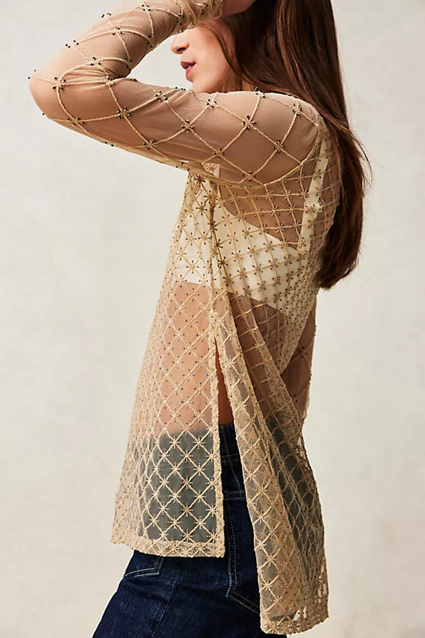 Free People Cross My Heart Tunic Top