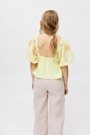 Urban Outfitters UO Cardamon Embroidered Blouse Top
