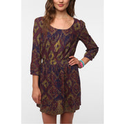 Ecote Urban Outfitters Mixed Media Soft Woven Tunic Dress M