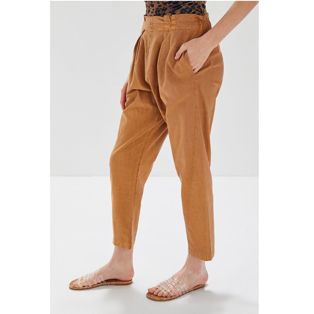 Urban Outfitters Kahn Linen Tapered Paperbag Pants XS