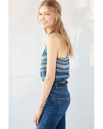 Ecote Urban Outfitters Cara Cami Embroidered Tank Top S