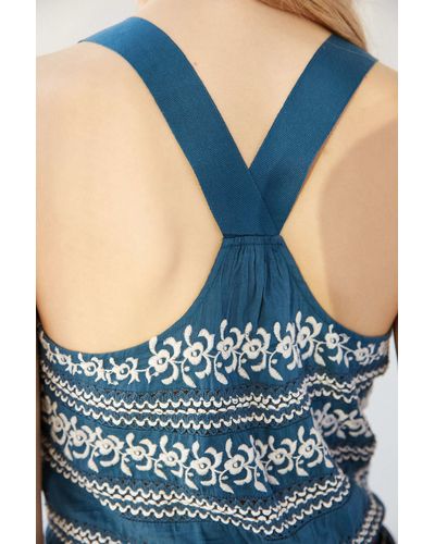 Ecote Urban Outfitters Cara Cami Embroidered Tank Top S