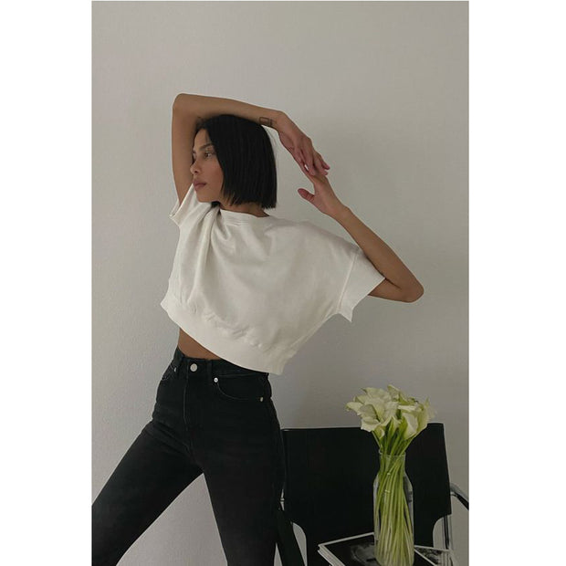 Out From Under Urban Outfitters Poppy Short Sleeve Cropped Top