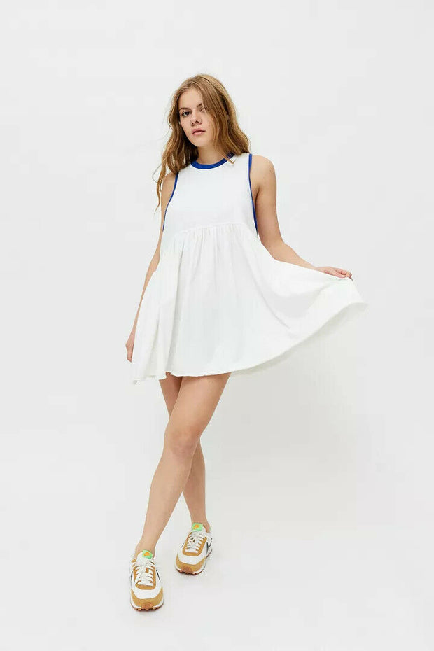 Urban Outfitters UO Hadley 撞色饰边迷你连衣裙